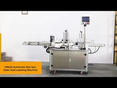 Machine d'étiquetage automatique de boîte d'angle double côtés de scellement