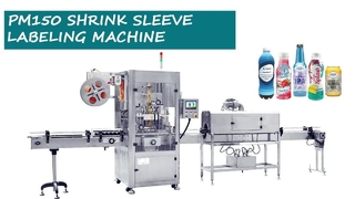 Machine d'étiquetage de manchons PM150 à grande vitesse, applicateur de manchon thermorétractable pour bouteilles de boissons